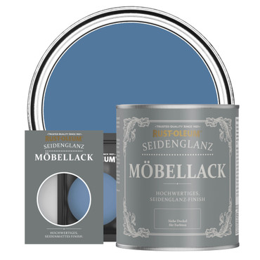 Möbellack, Seidenglanz - Blaue Seide